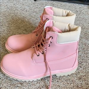 Pink boots